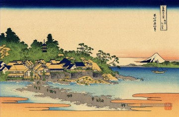 Enoshima dans la province de Sagami Katsushika Hokusai ukiyoe Peinture à l'huile